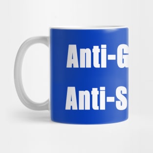 Anti-GENOCIDE ≠ Anti-Semitism - White - Back Mug